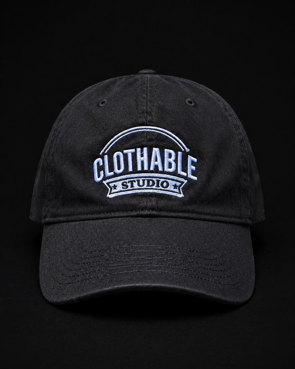 Clothable Studio Black Dad Cap – Minimal Streetwear Cap (South Africa)