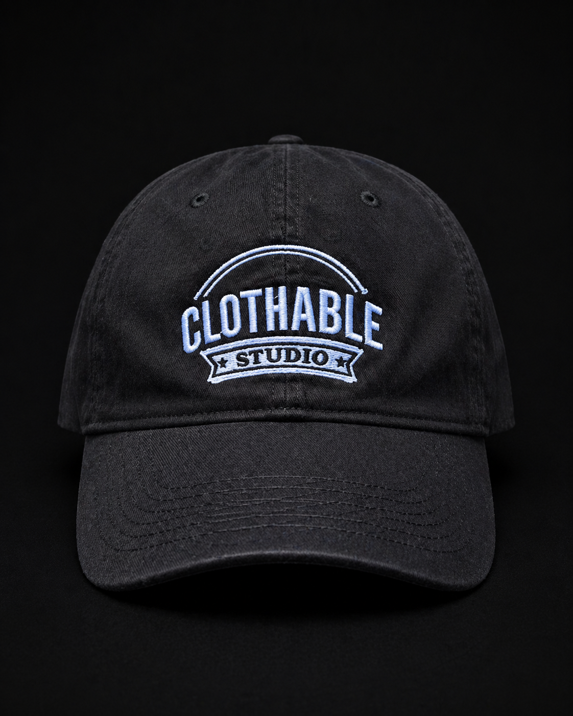 Clothable Studio Black Dad Cap – Minimal Streetwear Cap (South Africa)