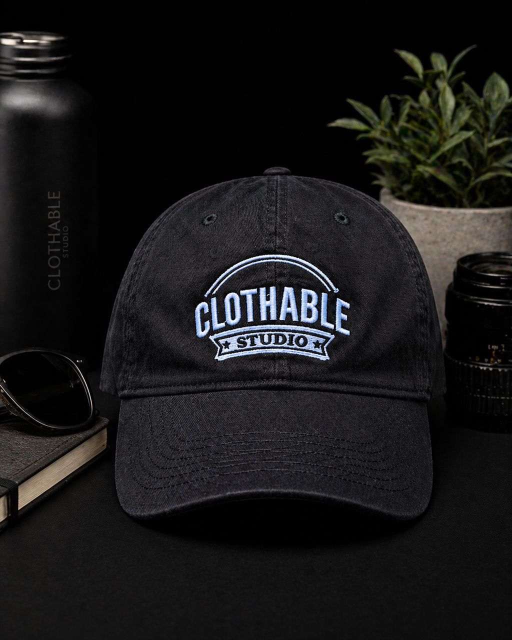 Clothable Studio Black Dad Cap – Minimal Streetwear Cap (South Africa)