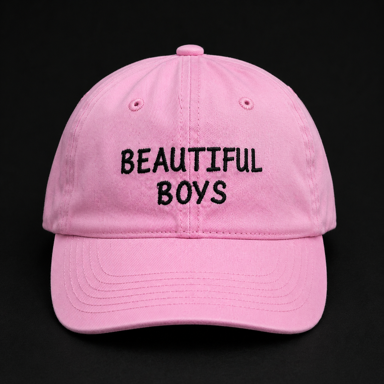 Beautiful Boys Dad Cap – Black & Pink Minimal Streetwear Hat | Clothable Studio South Africa